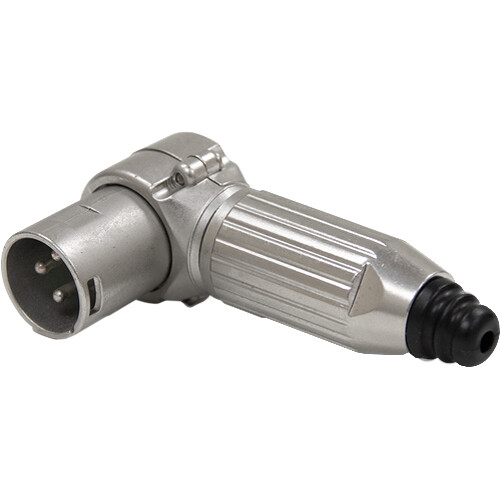 Switchcraft AAA Series 3-Pin Right Angle Cable Mount XLR Connector (Silver Male)