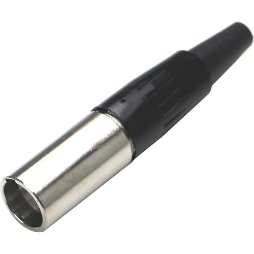 Switchcraft TA Series Tini-QG Mini XLR 3-Pin Male Cable-Mount Connector (Nickel Finish Silver Contacts)