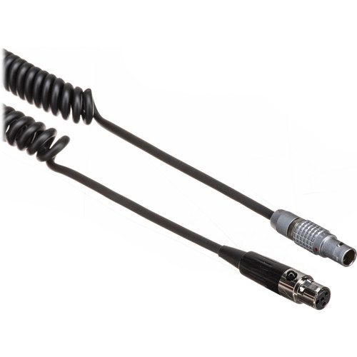 Core SWX ARRI 2-Pin LEMO to TVLogic Mini-XLR Coiled Cable (18 48