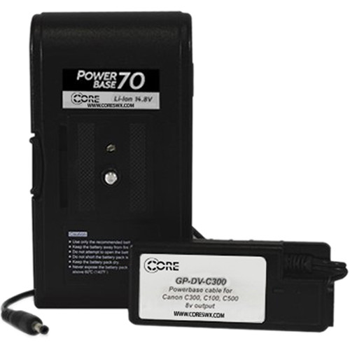 Core SWX PowerBase-70 Battery Pack for Canon C100/300/500 Cameras