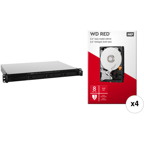 Synology 32TB RX418 NAS Expansion Unit Kit with WD NAS Drives (4