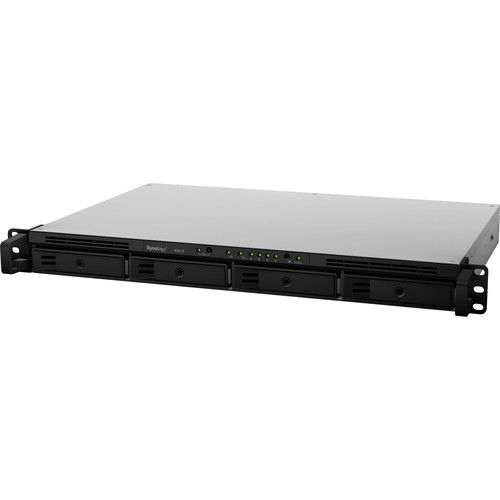 Synology RackStation RS819 Compact Rack Mount NAS Server Bundle with Rail Kit, Realtek RTD1296 Quad-Core, 2GB DDR4 Synology SDRAM, 4TB SSD, Synology DSM Software
