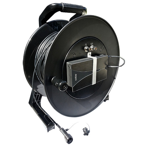 Tactical Fiber Systems CamLink Plus Fiber Transmission System Cable Reel with Built-In 3G-HD/SD-SDI Transmitter & Receiver (LC Connector 1 Fiber Single Mode 2000')