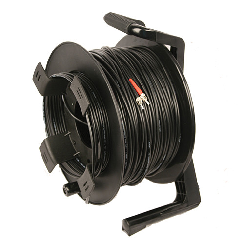 Tactical Fiber Systems DuraTAC Armored SM Tactical Fiber Cable & Reel with 2 ST Connectors (2000')