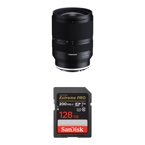 Tamron 17-28mm f/2.8 Di III RXD Lens for Sony E with Memory Card Kit