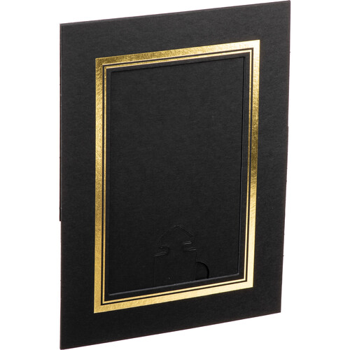 Tap Aster Easel (25-Pack Black/Gold 4 x 6