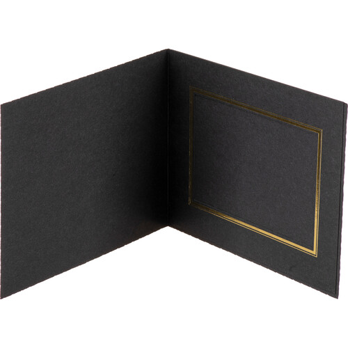 Tap Profit Line T-50 Portrait Folders (25-Pack Black/Gold 6 x 4