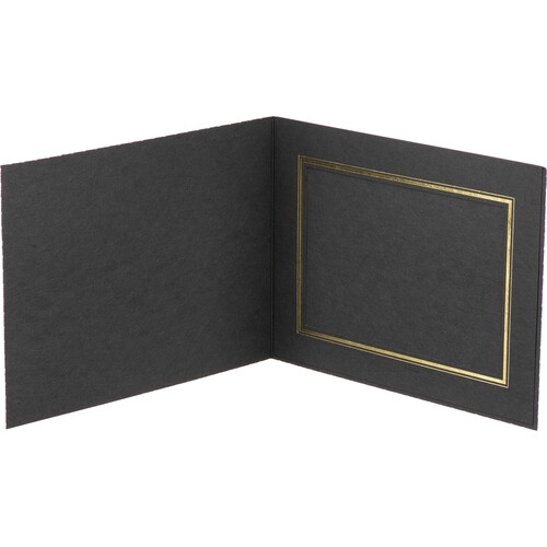 Tap Profit Line T-50 Portrait Folders (25-Pack Black/Gold 7 x 5