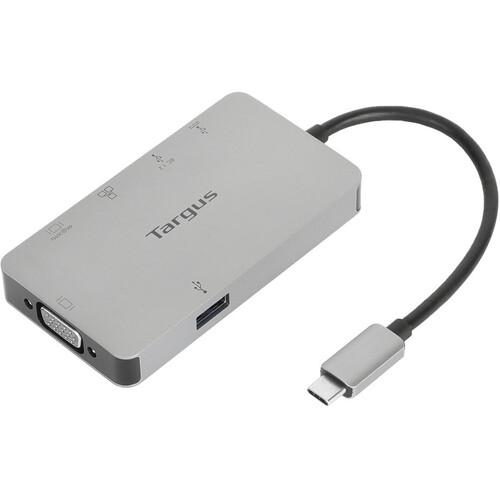 Targus USB Type-C Single Video Docking Station with 100W of Power Delivery (Gray)