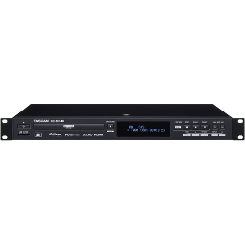 TASCAM Rack Mount UHD 4K Blu-ray Player (1U)