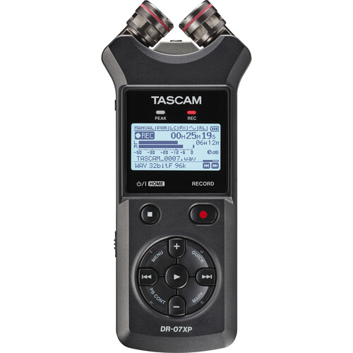 TASCAM DR-07XP 2-Channel 32-Bit Float Portable Audio Recorder