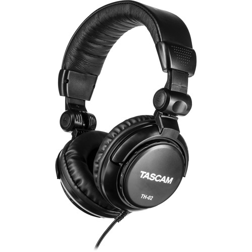 TASCAM TH-02 Studio Headphones (Black)