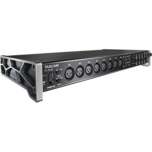 Tascam US-16x08 16-in, 8-out USB 2.0 Audio/MIDI Interface with 1 Year Free Extended Warranty