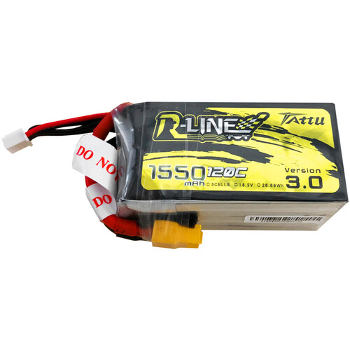 Tattu R-Line 5-Cell 18.5V LiPo Battery with XT60 Plug Version 3.0 (1550mAh)