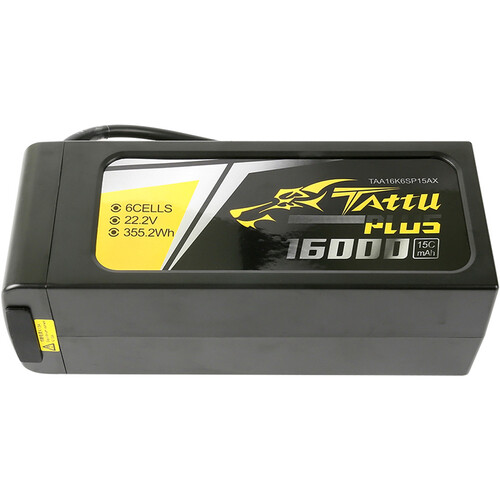 Tattu Plus 6-Cell 22.2V LiPo Battery Pack (16000mAh AS150 + XT150 Plug)