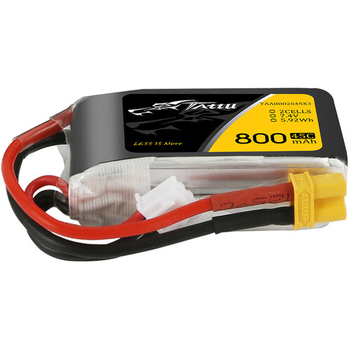 Tattu 2-Cell 7.4V LiPo Battery Pack (800mAh XT30)