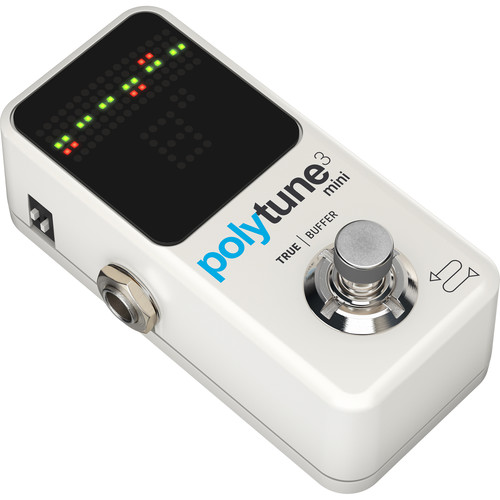 TC Electronic POLYTUNE 3 MINI Tiny Polyphonic Tuner with Multiple Tuning Modes and Built-In BONAFIDE BUFFER