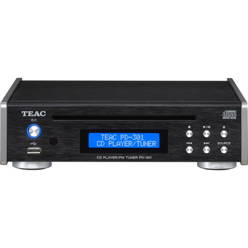 Teac PD-301 CD Player with FM Tuner (Black) PD-301-B B&H Photo