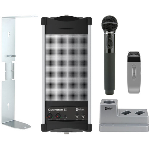 TeachLogic Quantum II All-in-One Wireless Sound System with Hands-Free + Handheld Mics Charger