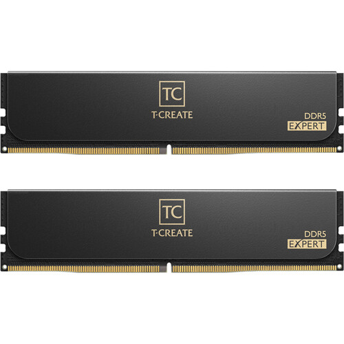 TEAMGROUP 96GB T-Create Expert DDR5 6400 MHz UDIMM Memory Kit (2 x 48GB Black)