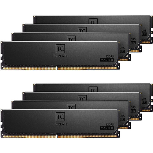 TEAMGROUP 128GB T-Create Master DDR5 6800 MHz ECC RDIMM Memory Kit (8 x 16GB)