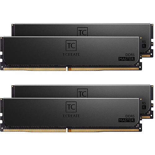 TEAMGROUP 64GB T-Create Master DDR5 6000 MHz ECC RDIMM Memory Kit (4 x 16GB)