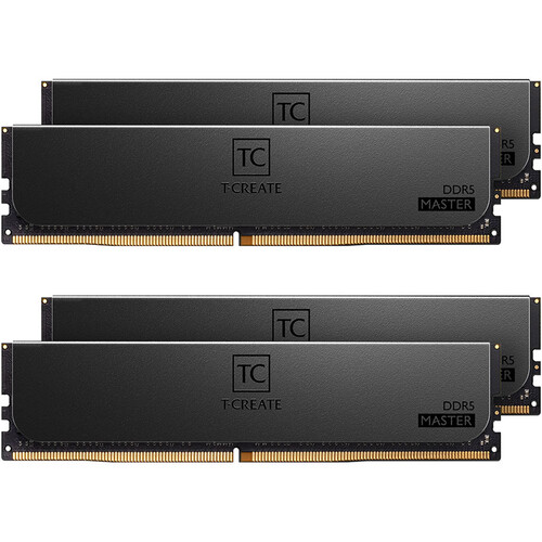 TEAMGROUP 96GB T-Create Master DDR5 6400 MHz ECC RDIMM Memory Kit (4 x 24GB)