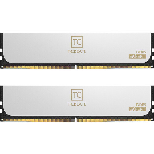TEAMGROUP 64GB T-Create Expert DDR5 6000 MHz UDIMM Memory Kit (2 x 32GB White)