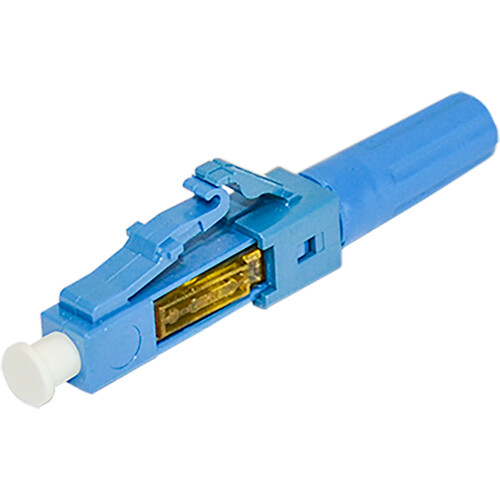 TechLogix Networx ECOConnector Single-Mode Zip-Cord LC Fiber Optic Connector (UPC 50-Pack Blue)