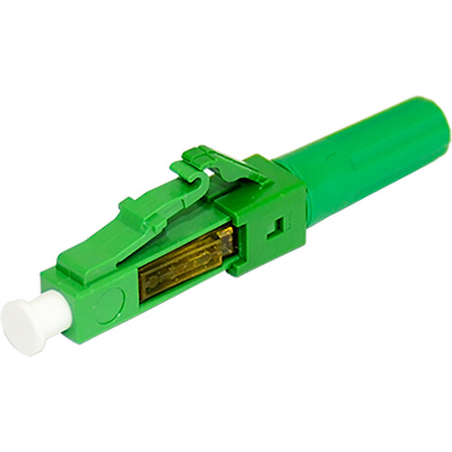 TechLogix Networx ECOConnector Single Mode Zip-Cord LC Fiber Optic Connector (APC Green)