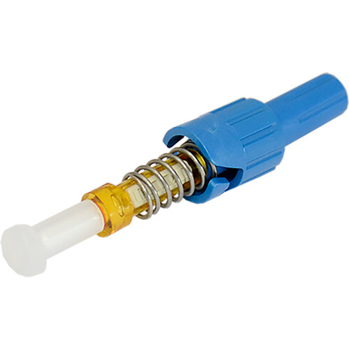 TechLogix Networx ECOConnector Single-Mode Distribution ST Fiber Optic Click-On Connector (UPC 100-Pack Blue)