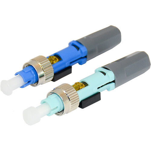 TechLogix Networx ECOConnector Single-Mode FC Fiber Optic Click-On Connector (UPC Blue)