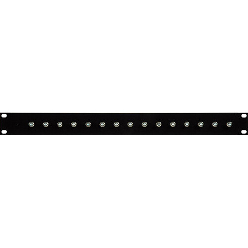 TecNec 16-Port F Jack Feed-Through Patch Panel (1 RU)