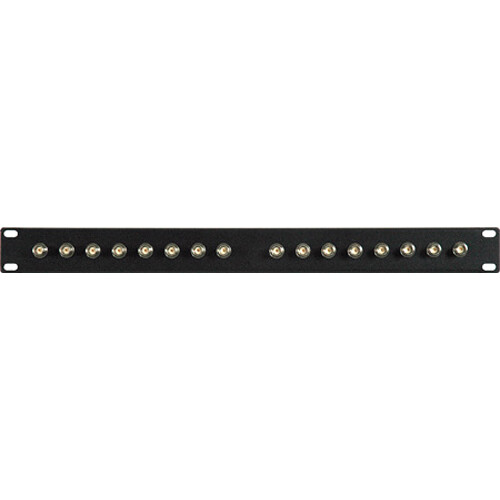 TecNec 16-Port 12G-SDI BNC Feed-Thru Patch Bay Panel