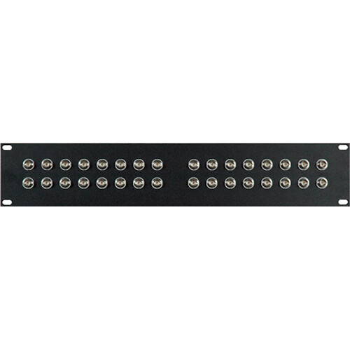 My Custom Shop 32-Port 12G-SDI BNC Feed-Thru Panel for HD-SDI and SDI (2 RU)