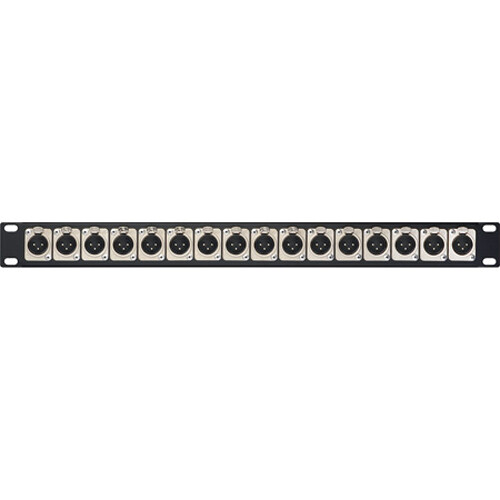TecNec 8-Port XLR Male Patch Panel with Neutrik Connectors (1 RU)
