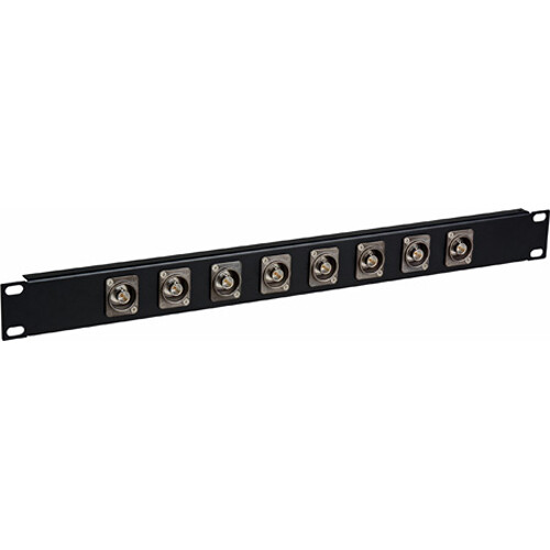TecNec Board Room 1-Gang Wall Plate with Neutrik 3-Pin XLR Female Connector (Black)