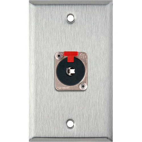 TecNec 1-Gang Wall Plate with Latching 1/4