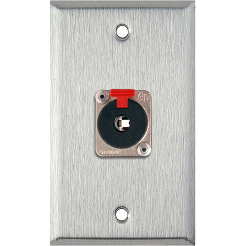 TecNec 1-Gang Wall Plate with Latching 1/4