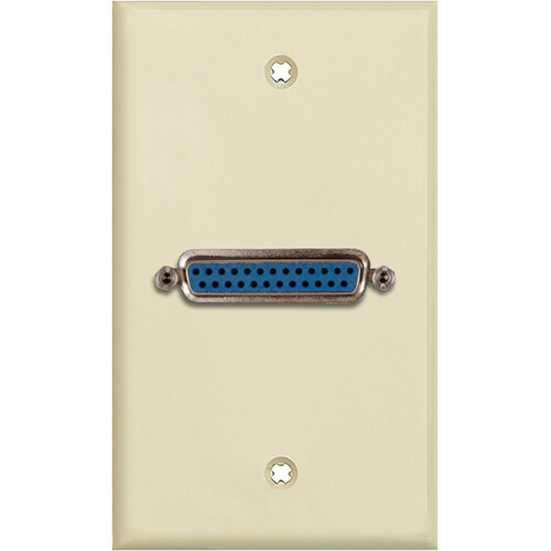 My Custom Shop 25-Pin D-Sub Wall Plate (Ivory Lexan)