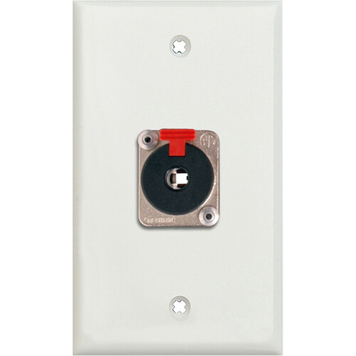 TecNec 1-Gang Wall Plate with Latching 1/4