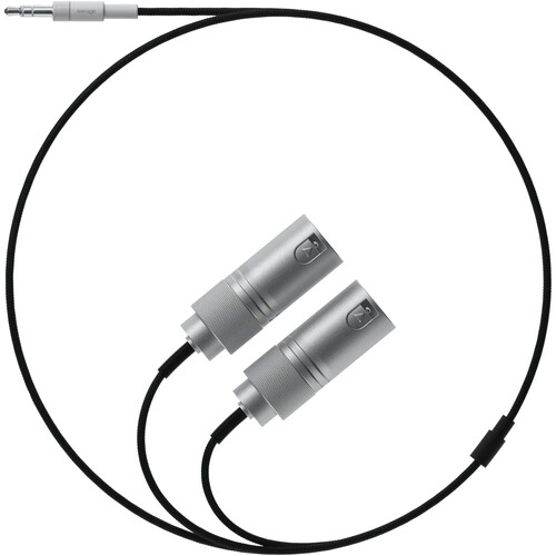 teenage engineering 3.5mm TRS Male to Dual XLR-Male Textile Field Audio Y-Cable (3.9')