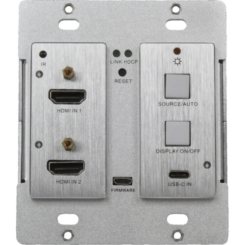 TEKVOX 3x1 HDMI/USB-C Wall Plate Switcher Transmitter