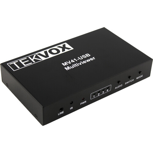 TEKVOX MV41 4x1 HDMI Multi-View Switcher with HDMI and USB-A Out