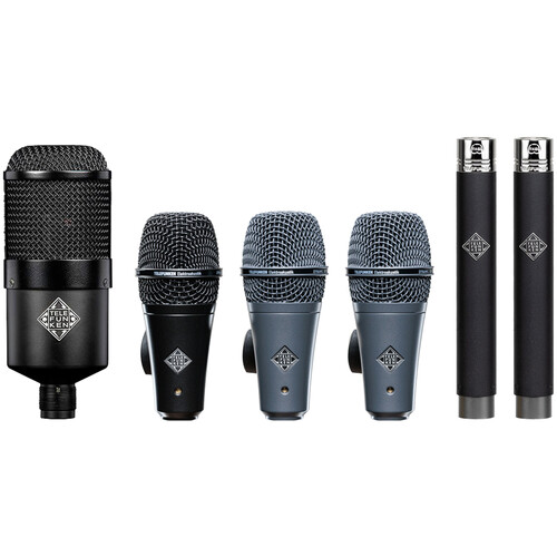 Telefunken DC6 Condenser & Dynamic Microphone System for Drum Kits (6 Mics)