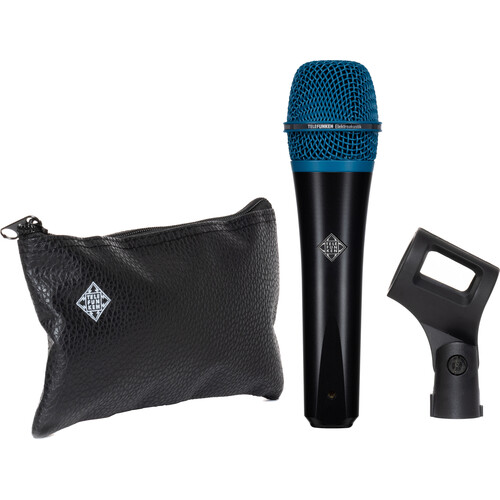 Telefunken M80 Custom Handheld Supercardioid Dynamic Microphone (Black Body Blue Grille)
