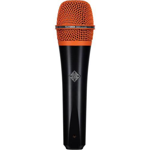 Telefunken M80 Custom Handheld Supercardioid Dynamic Microphone (Black Body Orange Grille)