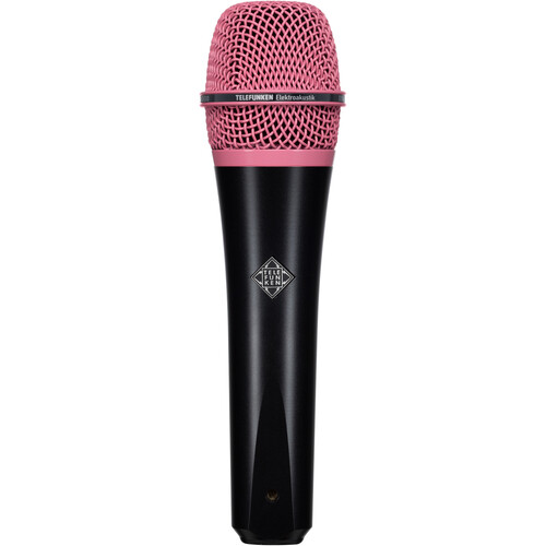 Telefunken M80 Custom Handheld Supercardioid Dynamic Microphone (Black Body Pink Grille)