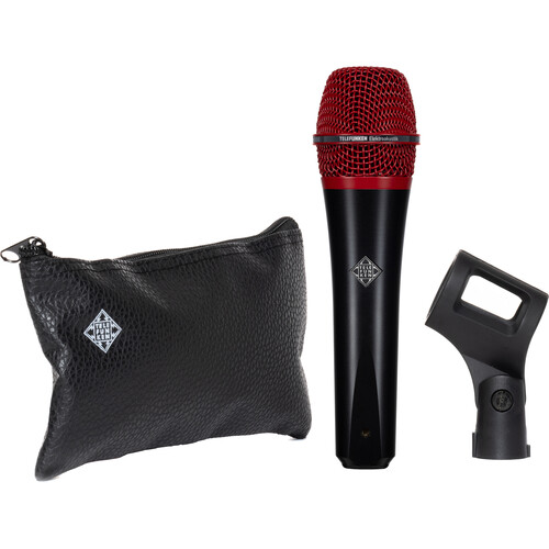 Telefunken M80 Custom Handheld Supercardioid Dynamic Microphone (Black Body Red Grille)