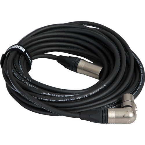 Telefunken XLR 7-Pin Tube Microphone Cable with Right-Angled Female Connector (23')